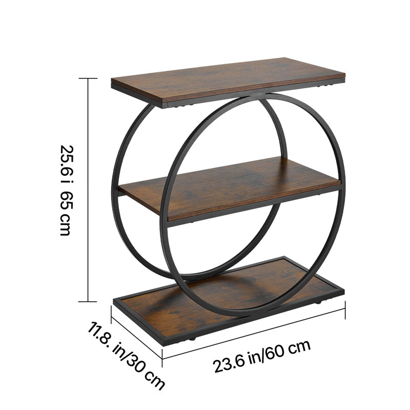 Table de bout, H 25,59 po x l 23,62 po x P 11,81 po