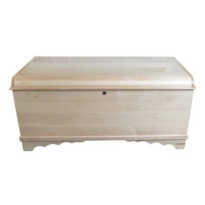 Waterfall Solid Wood Hope Chest, Brown Maple, Natural Stain, 46"