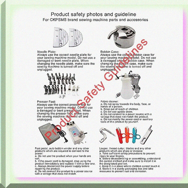Industrial Sewing Machine Hemming Foot 8mm 2PCS