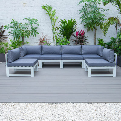 Chelsea 6 - Person Modular Patio Conversation Set with Cushions