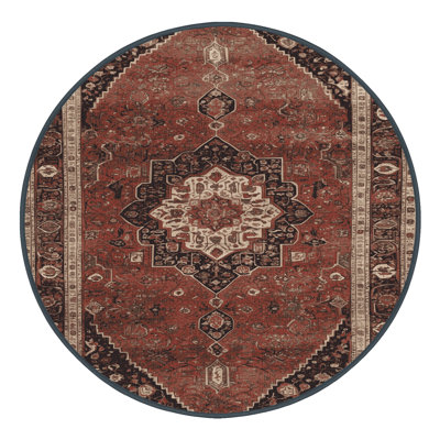 Tapis brun lavable à la machine