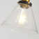 Betton 1 - Light Black/Gold/Clear Pendant