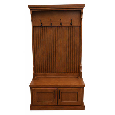 Brandley Hall Tree 37.5'' Wide with Bench and Shoe Storage