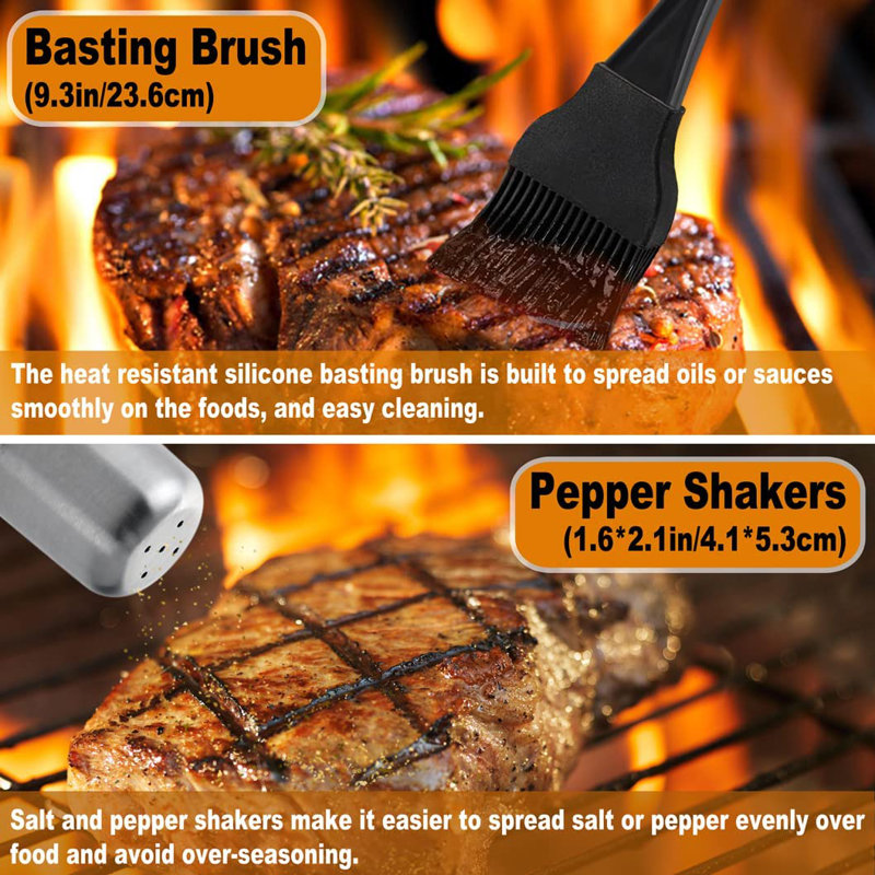 Ensemble d'outils pour barbecue 26 pièces
