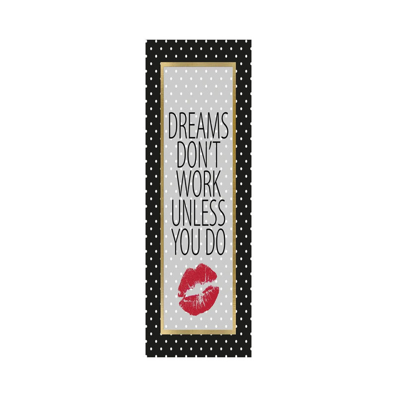 Dreams Don't Work I by Kimberly Allen - Wrapped Canvas Panoramic Print, 30.48 cm H x 91.44 cm W x 1.91 cm D