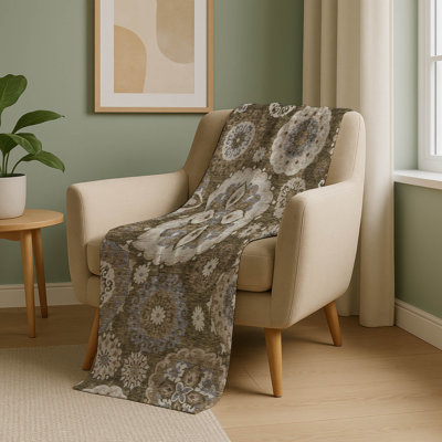 Addison Machine Washable Sherpa ASB763 Kaleidoscope Throw Blanket