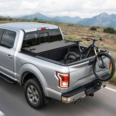 Hard Tri-Fold Truck Bed Tonneau Cover, Compatible with 2019-2026 Dodge Ram 1500 (Incl. Classic & New) 5.7 ft (67.4 in) Bed Without Rambox (Not Fit Split Tailgate), Waterproof Folding Truck Cover