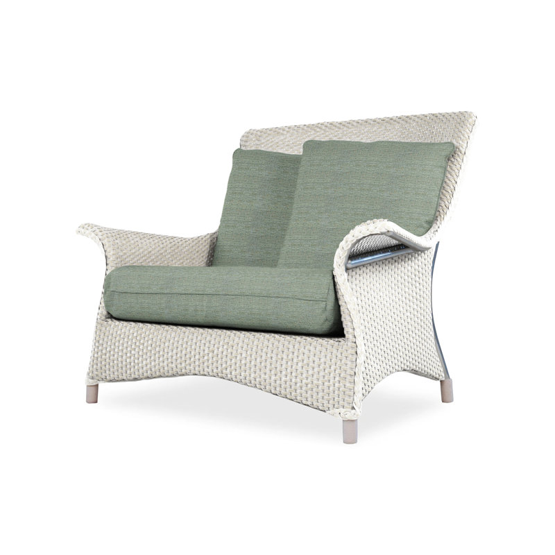 Mandalay Outdoor Lounge Chair, Loveboat Mint, Hickory