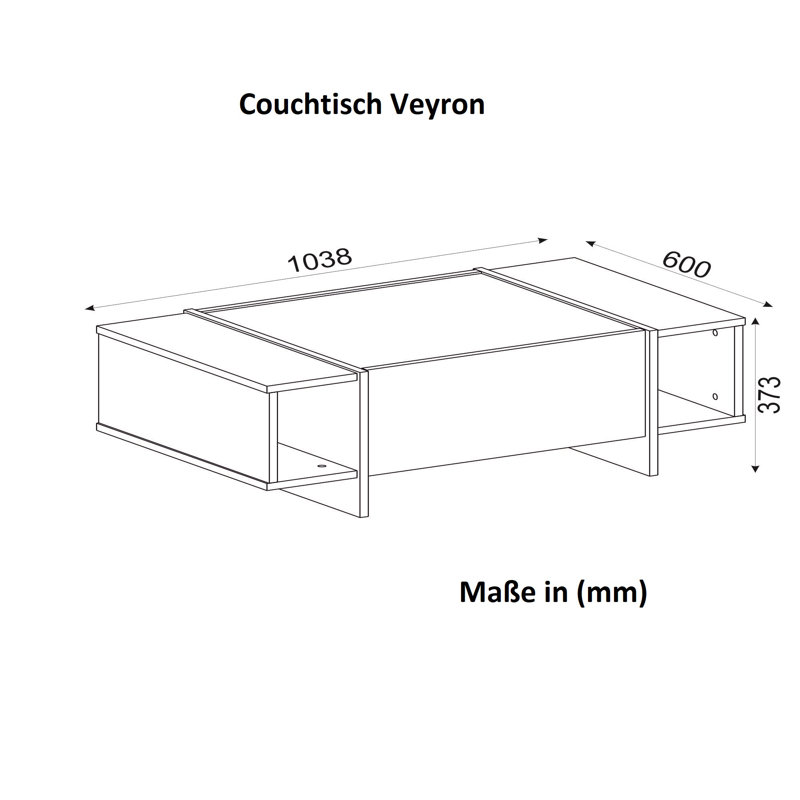 Akkaya Sled Coffee Table with Storage