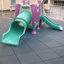 Carreaux de terrain de jeu en caoutchouc 2,5 po Eco-Safety-89617857