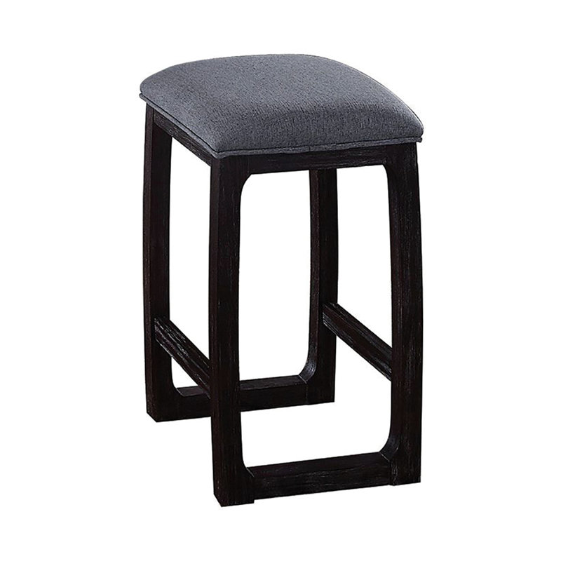 Chaise de comptoir rustique avec coussin de siège