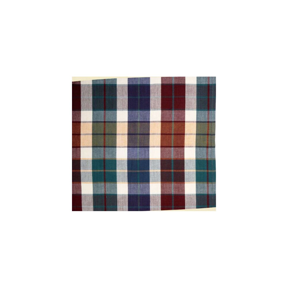 Millwood Pines Mantz Plaid Cotton 72'' W Window Valance in | Wayfair