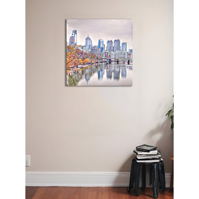 «Abstract Philadelphia» par Brandi Fitzgerald, impression sur toile tendue