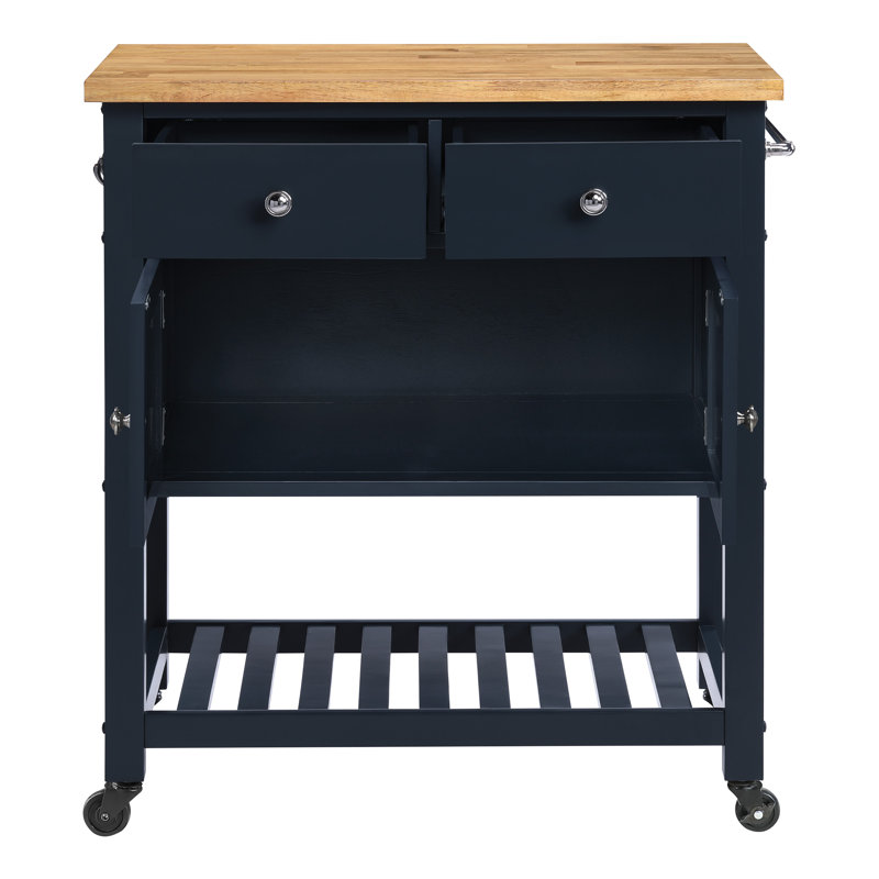 Stirling Kitchen Cart, Black