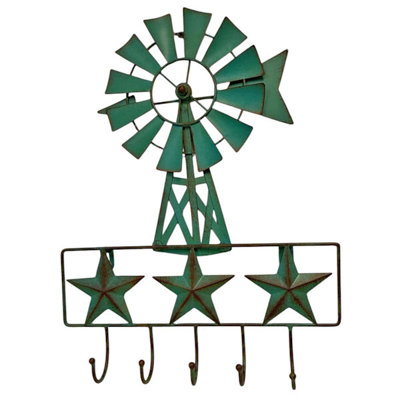 WINDMILL STAR HOOKS, 12.25"X2"X16"