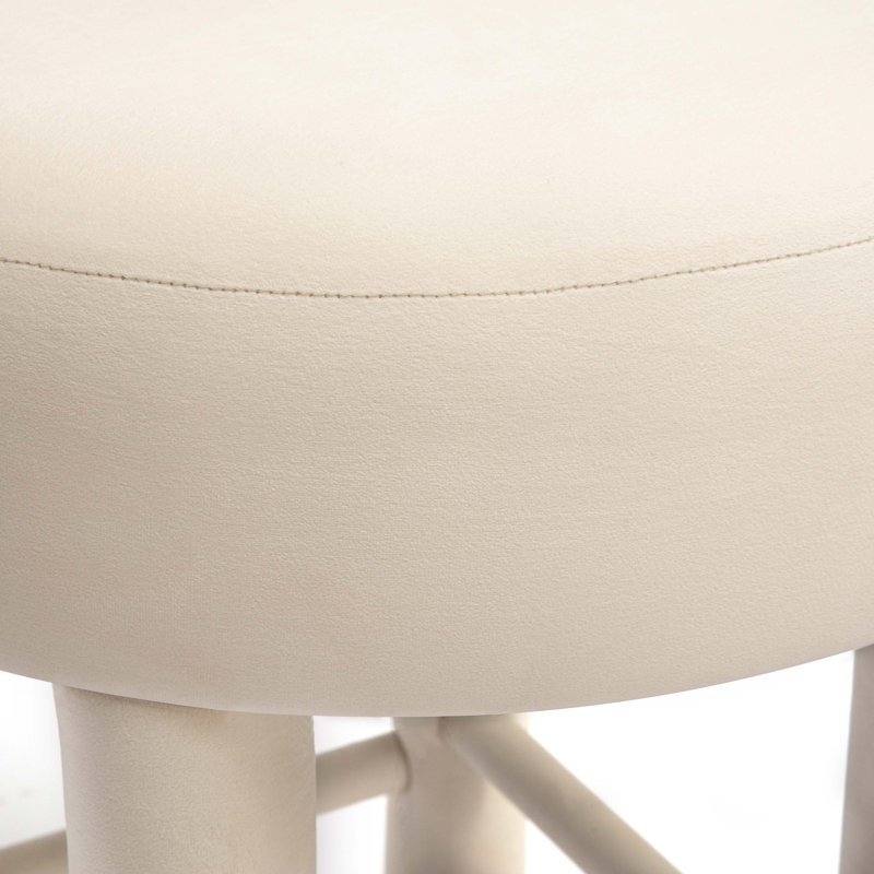 Lowther Carmel Performance Counter Stool, Velvet Cream