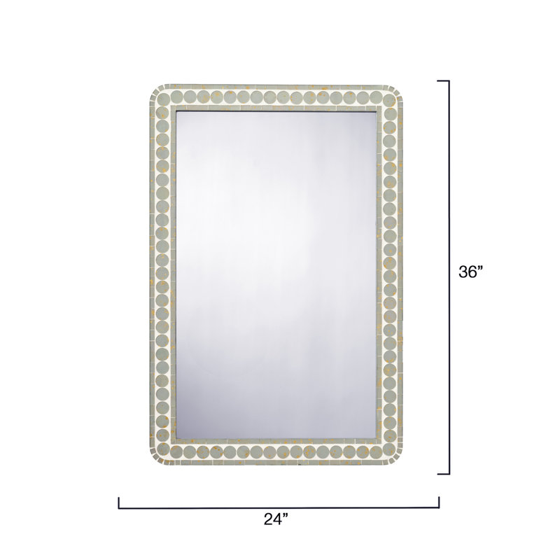 Penny Wood Rectangle Wall Mirror