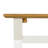 69x13.5x18.5" Cross Solid Wood Bench