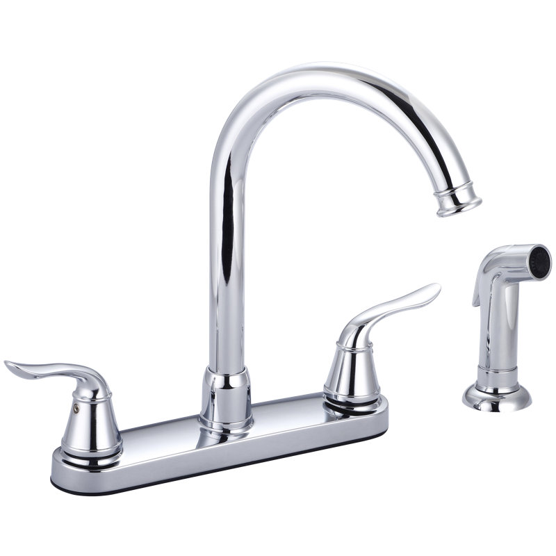 Banner Faucets Castille Kitchen Faucet with Side Spray, Chrome