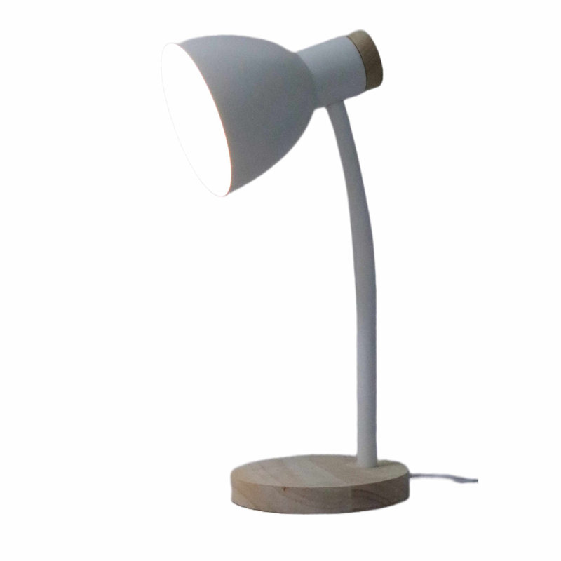 Marisel Metal Desk Lamp, White Paint