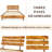 Caden Solid Wood Platform Bed with Adjustable Headboard, Mid-Century Modern-482096211-482096220