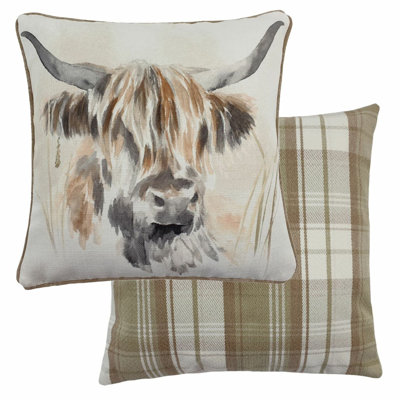 Plaid Square Cushion Cover