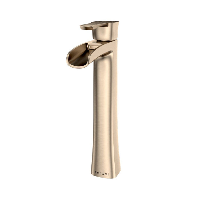 Robinet de lavabo vasque avec bonde Lulani, Nickel brossé