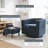 Swivel Barrel Chair With Storage Ottoman - Upholstered Accent Armchair For Living Room, Bedroom, Reading Nook & Rv(Set Of 2)-1647805391-1647805387