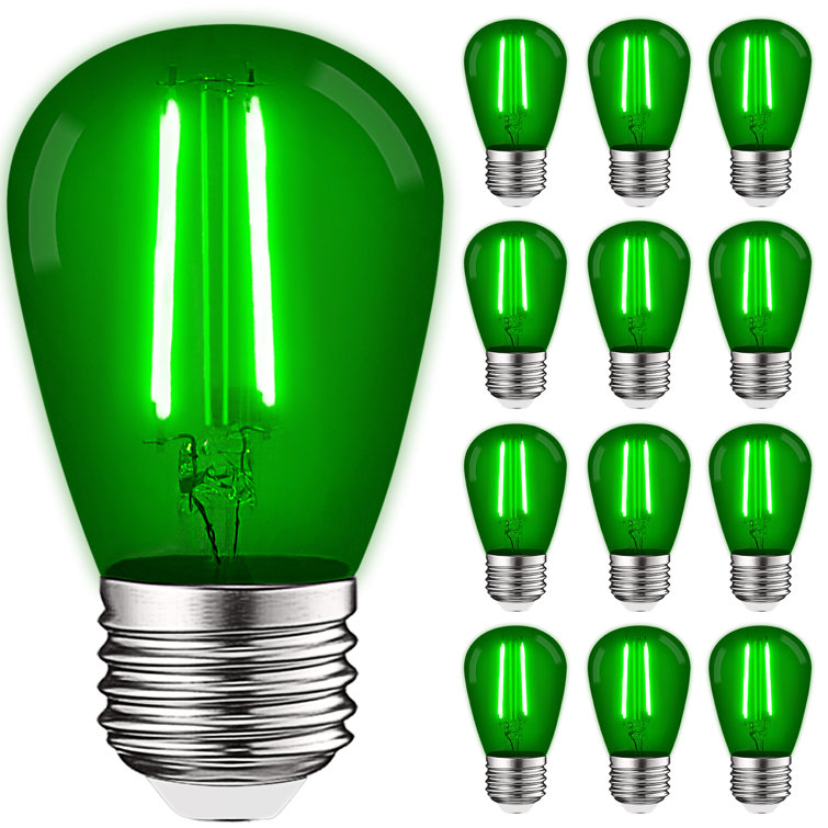 0.5 Watt S14 LED Colored String Light Bulb, E26/Medium (Standard) Base