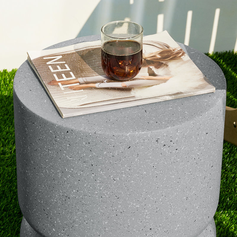 Tabouret de jardin Atiana, Gris