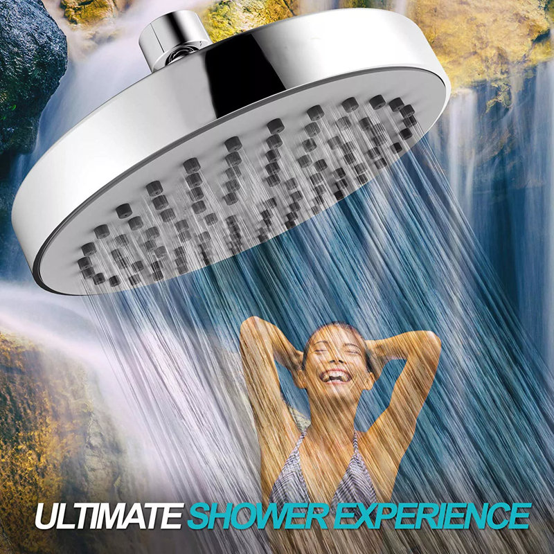 Adjustable Shower Head 2.5 GPM GPM, Silver