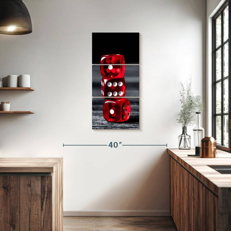 Dice, 38" H x 18" W