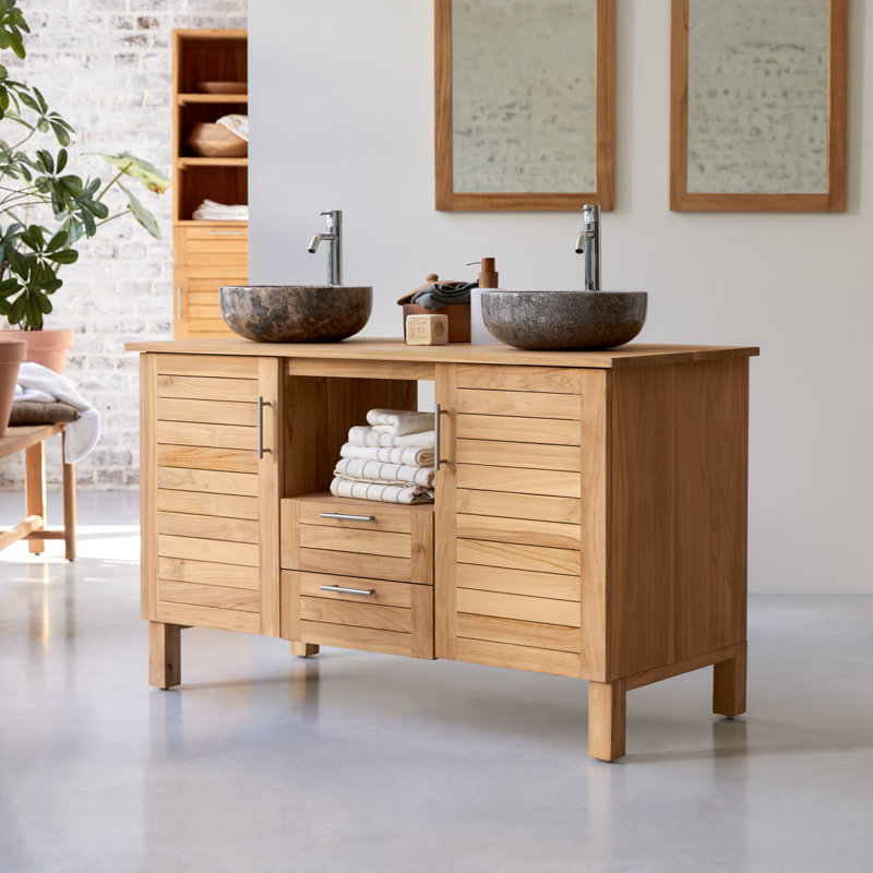 Soho 49.21'' W Double Bathroom Vanity Base
