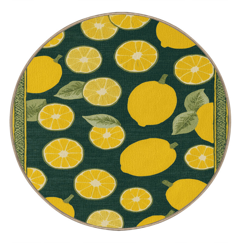  Tapis lavable Yuzu, Carré 7 pi