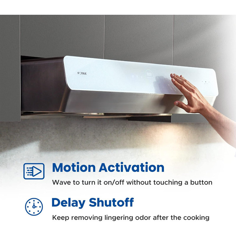 36" Stainless Steel Convertible Under Cabinet Range Hood