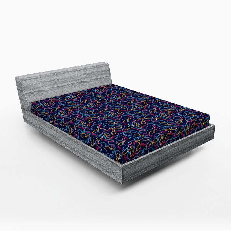 Ensemble de 2 draps-housses Ambesonne, Multicolore / abstrait 1, Drap-housse grand