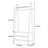 Coat Rack with Ball Hooks Double Drawers Sturdy