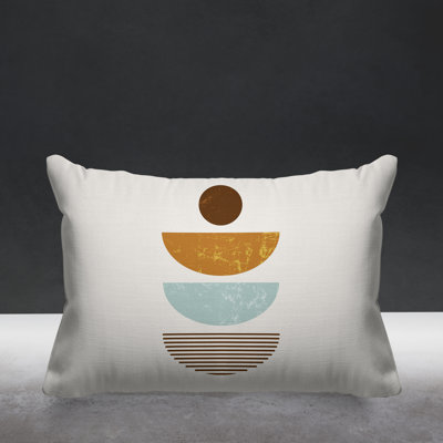 Abstract Outdoor Reversible Throw Pillow