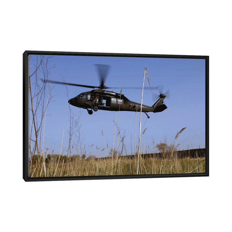 Reproduction de photo sur toile, H 18 po x l 26 po x P 1,5 po, Toile encadrée noire, Pas de tapis
