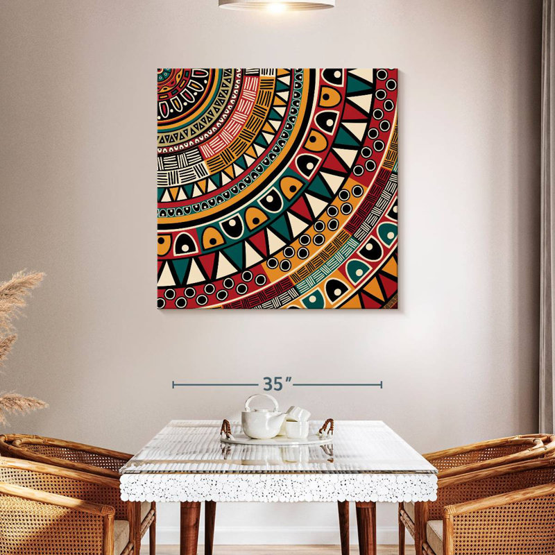 Kerner African Pattern, 39" H x 39" W