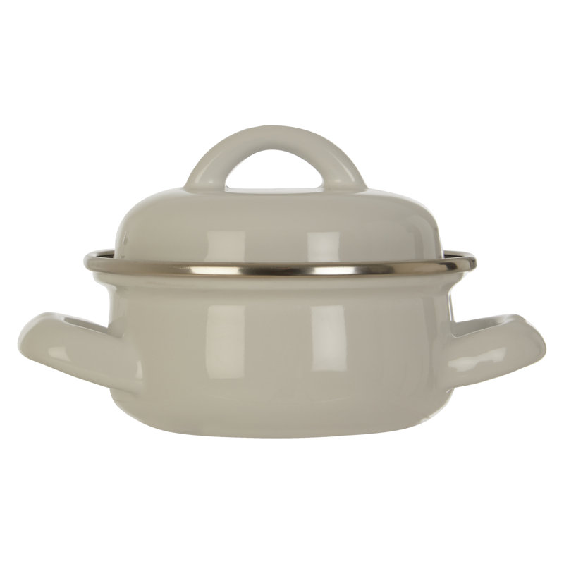Brambly Cottage Danielburnham 0.4L Aluminum Round Casserole, Beige
