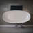 Luxury 65" Stone Resin Freestanding Soaking Bathtub In Matte White - Thermal Insulation, Spacious Area Comfortable Shape