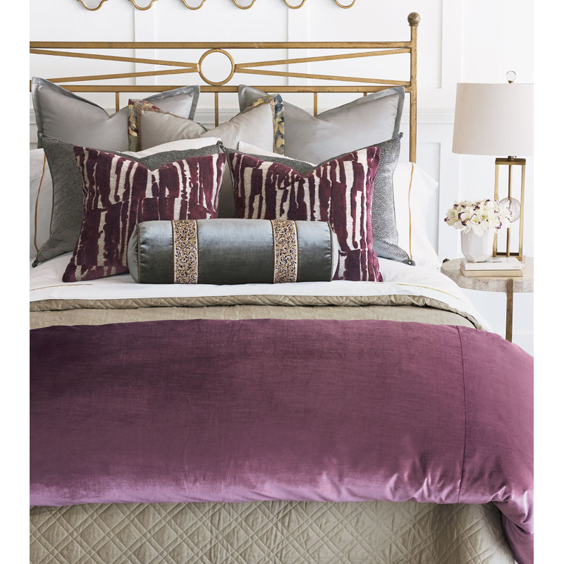 Indochine Velvet Reversible Throw Pillow