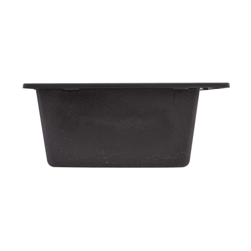 Algren 33" L Drop-In Kitchen Sink, Midnight Black