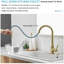 Robinet de cuisine rétractable à poignée simple avec accessoires-54448291
