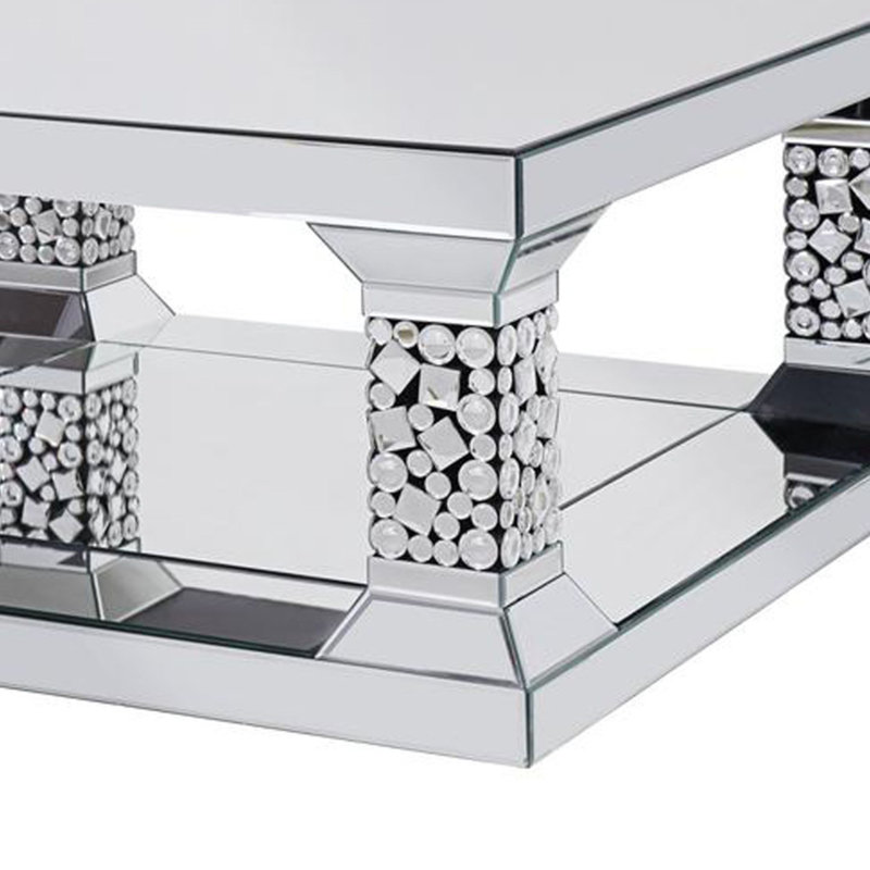 Mayeli Glass Top Coffee Table