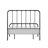 Sebbie Metal Complete Bed With Polydeck, Black-1870428537
