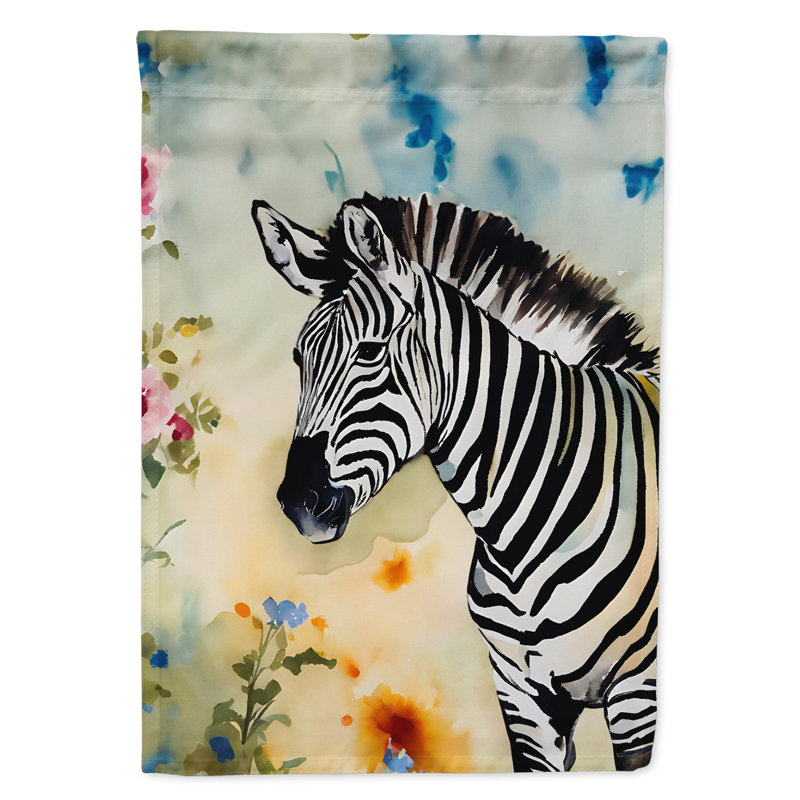 Drapeau de jardin zèbre
