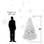 Arbre de Noël 5 pi avec fil mémoire, arbre en PVC artificiel à charnière à 498 pointes, arbre de Noël de Noël facile à assembler pour la décoration intérieure (ornements non inclus)-2077825964