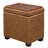 15.5"  Rectangle Faux Leather Storage Ottoman Bench-1809382387